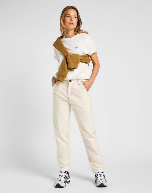 Lee Unisex WW T-Shirt In Ecru